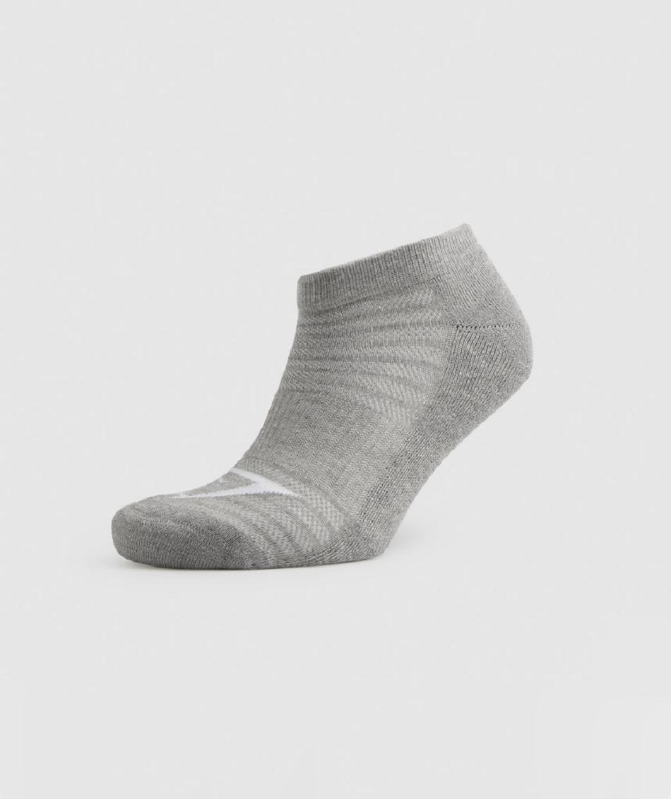 Calcetines Gymshark Ankle 3pk Hombre Blancas Gris Claro Negras | CO 4109GSO